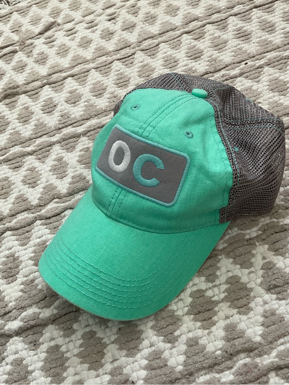Legacy Teal and Gray OC Patch Mesh Baseball Hat